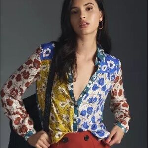 Anthropologie The Paz Buttondown shirt by Maeve. Size XL.